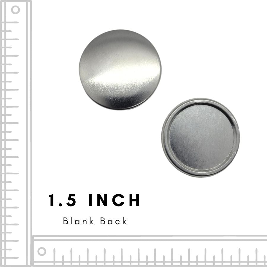 1.5 Inch Flat Back Buttons
