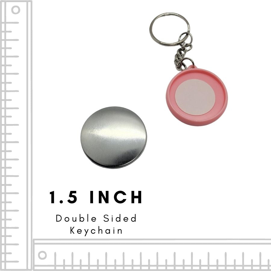 1.5 Inch Double Sided Key Chain