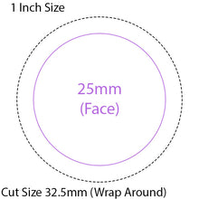 Load image into Gallery viewer, 1 Inch Flat Back Button