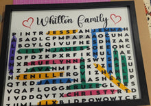 Load image into Gallery viewer, Customizable Family Word Search (Framed)
